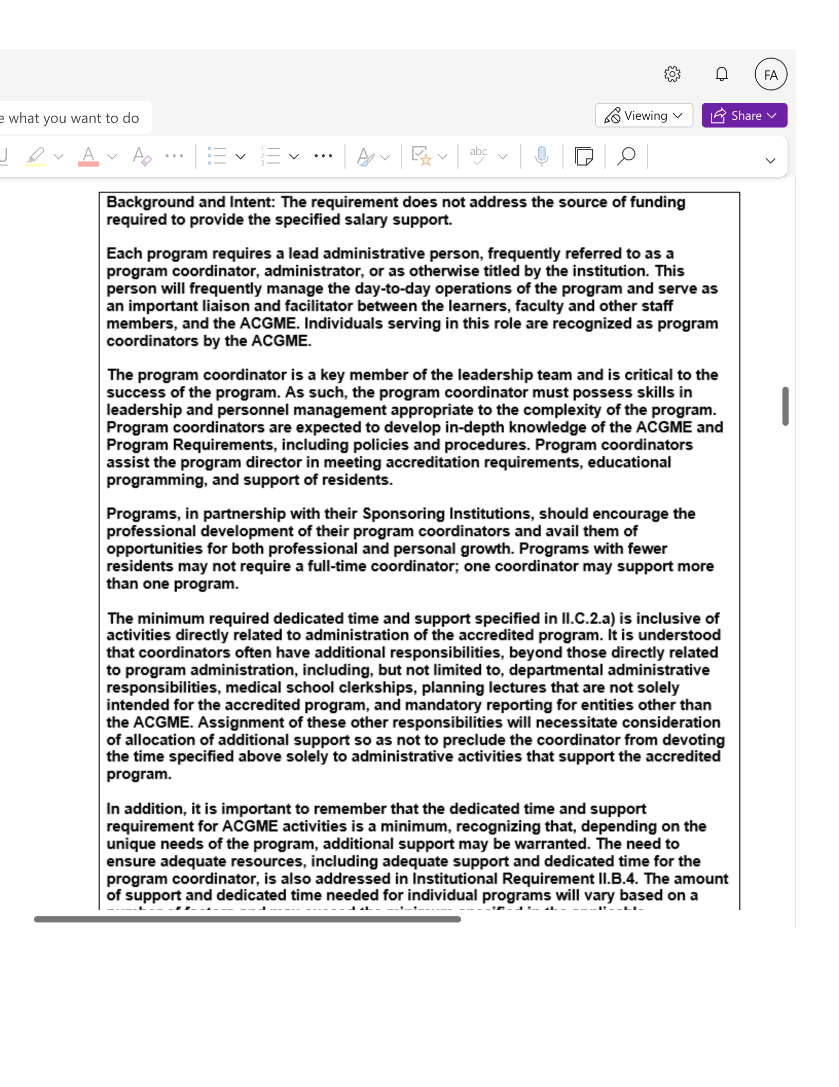 e what you want to do So Viewing v FA LE Share V • V Background and Intent: The requirement does not address the source of funding required to provide