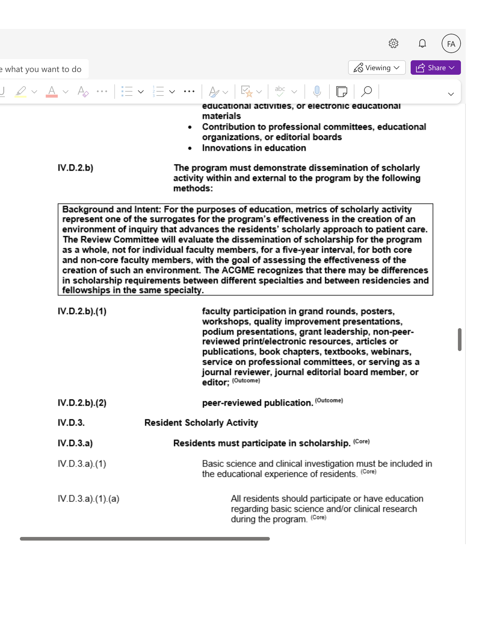 e what you want to do JAVAVA.EV So Viewing V FA LE Share v V IV.D.2.b) educational activities, or electronic educational materials • Contribution to p