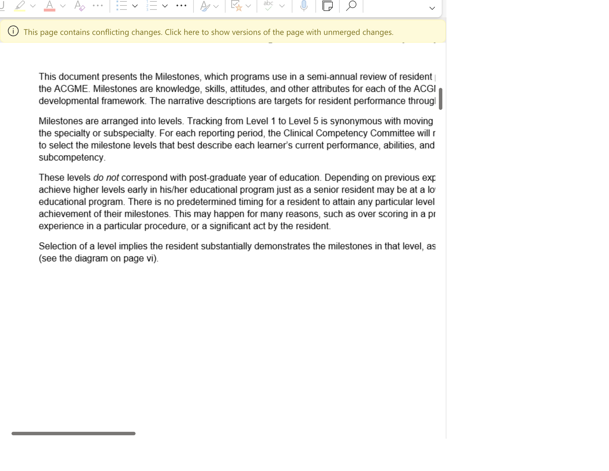abc v • This page contains conflicting changes. Click here to show versions of the page with unmerged changes. V This document presents the Milestones