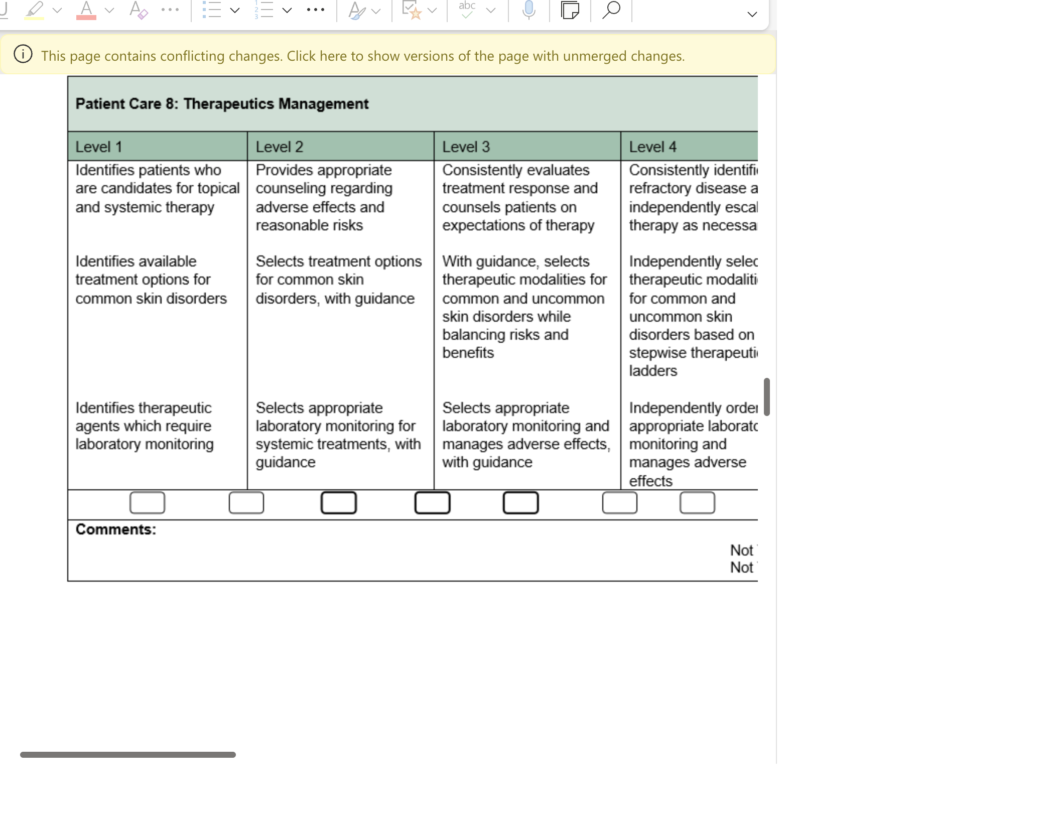 V V ... abc V This page contains conflicting changes. Click here to show versions of the page with unmerged changes. Patient Care 8: Therapeutics Mana