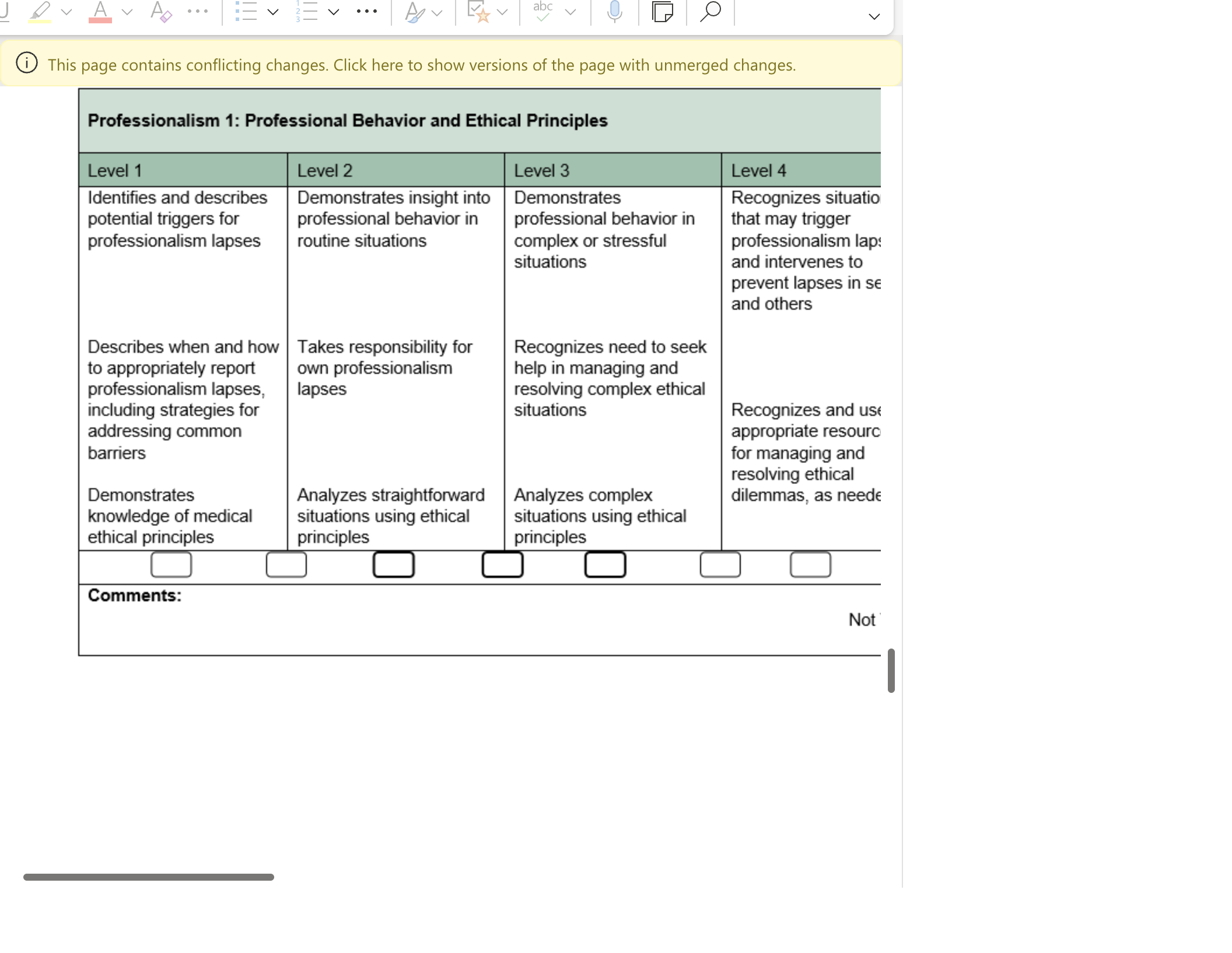 V V ... V abc v This page contains conflicting changes. Click here to show versions of the page with unmerged changes. Professionalism 1: Professional